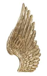 Art.Dekoracyjny ptasie skrzydło złote 41x20x6 cm