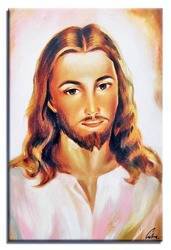 Obraz - Chrystus - olejny, ręcznie malowany 60x90cm