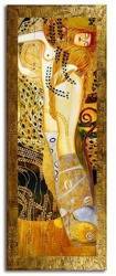 Obraz "Gustaw Klimt" ręcznie malowany 68x168cm