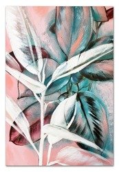 Obraz "Kwiaty nowoczesne" - olejny, ręcznie malowany 60x90cm