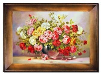 Obraz "Roze" ręcznie malowany 82x112cm