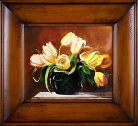 Obraz "Tulipany" ręcznie malowany 53x64cm