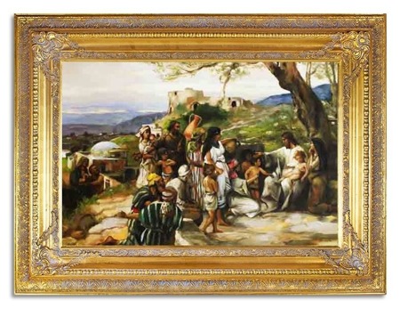 Chrystus - olejny, ręcznie malowany 90x120cm