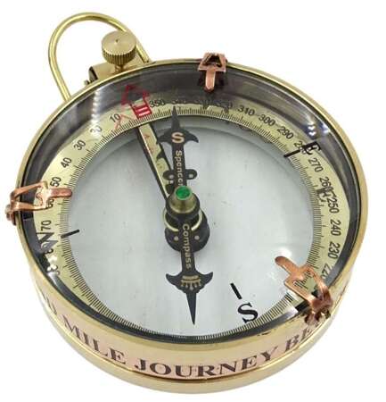 Kompas mosiężny -map reader w pudełku z palisandru