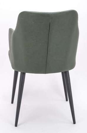Krzesło tapicerowane zielone 63x49x84x47 cm