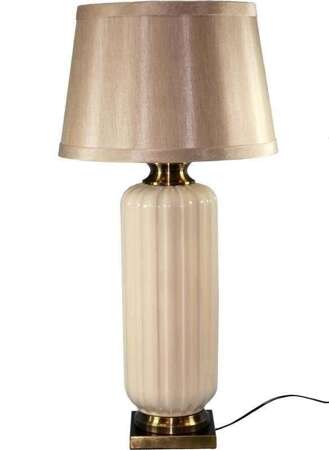 Lampa wysoka nocna Z Kloszem ceramiczna stołowa