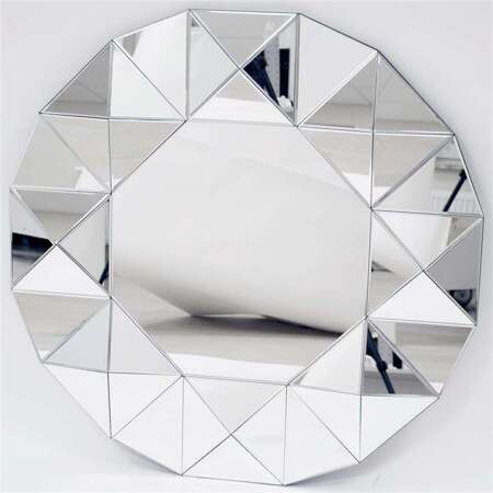 Lustro nowoczesne lustrzana rama 97,5x97,5x4