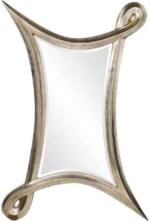 Nowoczesne Lustro stylowe srebrny rama 175x117 cm