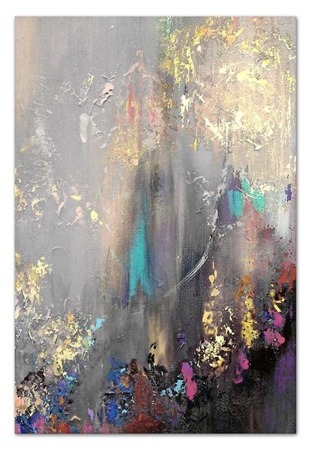 Obraz "Abstrakcje" - olejny, ręcznie malowany 60x90cm