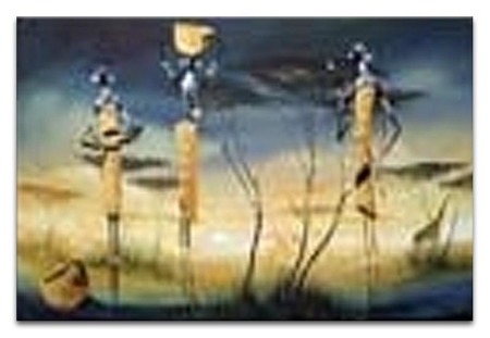 Obraz - Afryka - olejny, ręcznie malowany 60x90cm