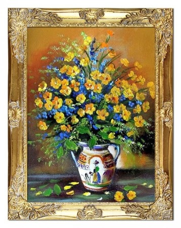 Obraz "Bukiety mieszane " ręcznie malowany 39x49cm