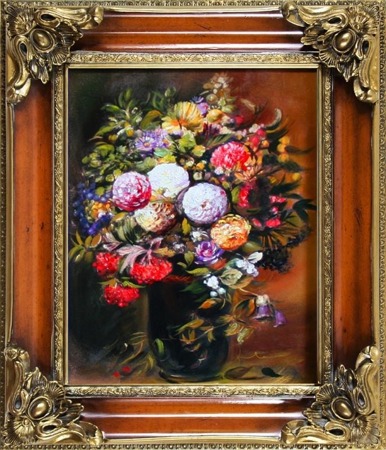 Obraz "Bukiety mieszane " ręcznie malowany 65x75cm