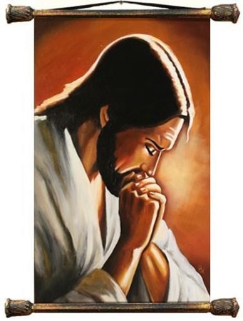 Obraz "Chrystus" ręcznie malowany 45x50cm