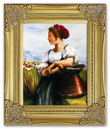 Obraz "Inni" ręcznie malowany 27x32cm