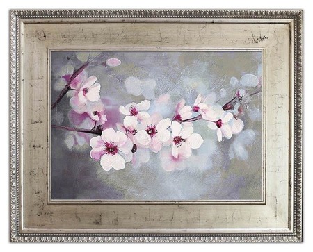 Obraz "Kwiaty nowoczesne" ręcznie malowany 80x100cm