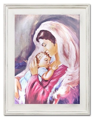 Obraz "Maryja" ręcznie malowany 37x47 cm