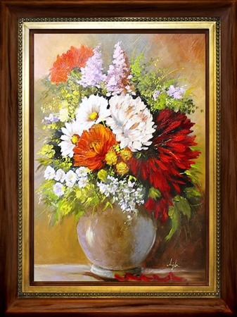 Obraz "Piwonie" ręcznie malowany 68x88cm
