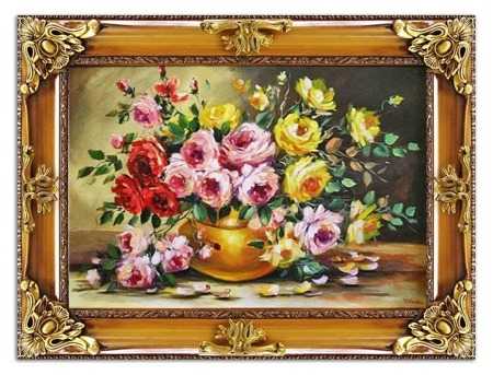 Obraz "Roze" ręcznie malowany 85x115cm