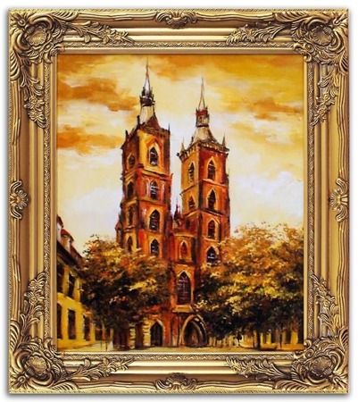 Obraz "Wrocław" ręcznie malowany 53x64cm