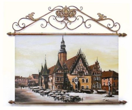 Obraz "Wrocław" ręcznie malowany 84x95cm