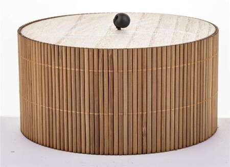 Pojemnik Bambusowy na akcesoria 9x15x15 cm