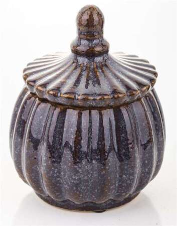 Pojemnik Dekoracyjny ceramika fioletowy H18cm 