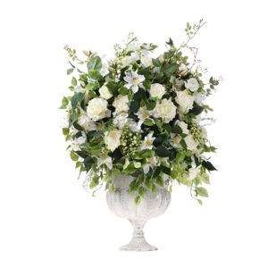 Biała Kompozycja Kwiatowa z klematisem na ślub i wesele 1,05 m