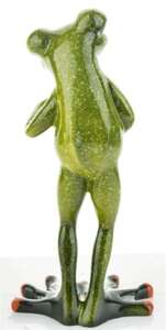 Figurka Żaba O poranku z Kawą wys.17 cm 