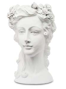 Osłonka dekoracyjna Głowa Kobieta na kwiaty