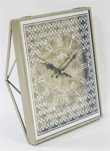 Zegar ścienny ozdobny klasyczny metal szkło